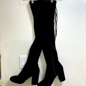 Wide Calf Over-the-Knee Suede Boots
